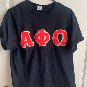 Alpha Phi Omega (apo) Greek Letter T Shirt